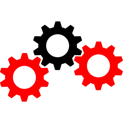 Red Black Gear Png PNG Images