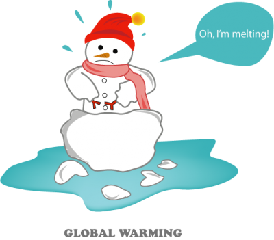 Snowman Global Warming Png PNG Images