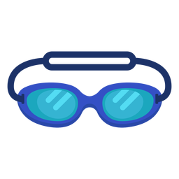 Blue Stroke Goggles Transparent Vector PNG Images