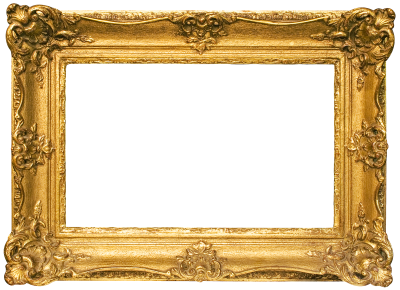Wood View Classic Gold Frame Transparent Png PNG Images