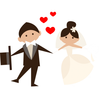 Groom, Bride, People, Wedding Couple, Heart, Romantic Icon Png PNG Images