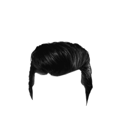  Combed Black Male Hair HD Image PNG Images