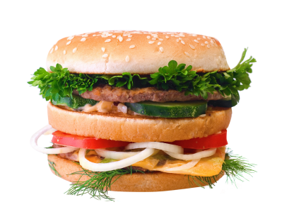With Vegetables Hamburger Image Png PNG Images