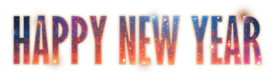 Happy New Year Fireworks Text Transparent Png PNG Images