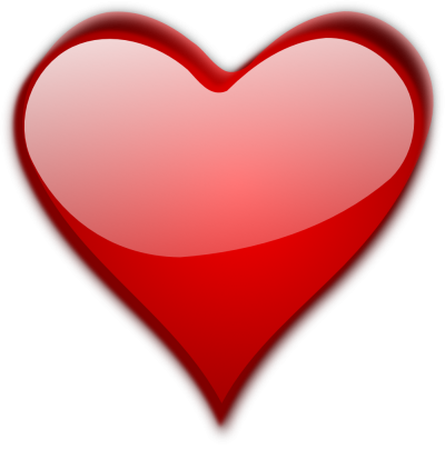 Transparent Heart Glossy PNG Images