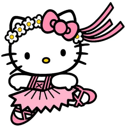 Ballet Dancer Hello Kitty Transparent Background Download PNG Images