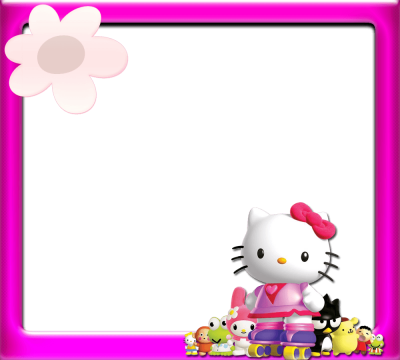 Floral Hello Kitty Frame Png Background Free PNG Images