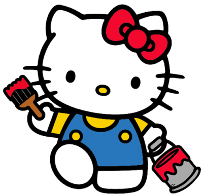 Paint Maker Hello Kitty Png Hd Free Clipart, Cartoon, Drawing PNG Images