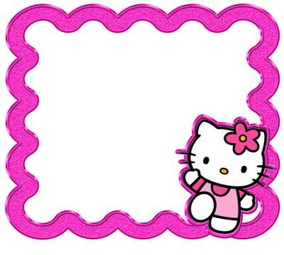 Shaped Hello Kitty Frame Clipart Transparent Background PNG Images