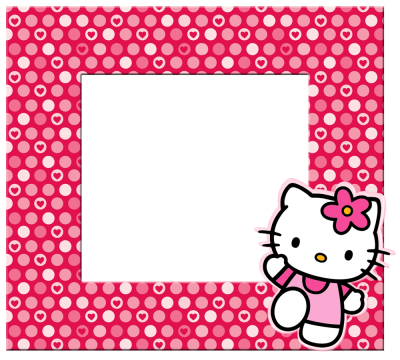 Square Frame With Pink Hello Kitty Pictures Hd Png PNG Images