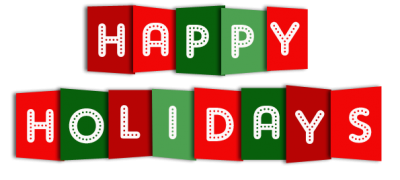 Happy Holidays Banner Blue Pictures PNG Images