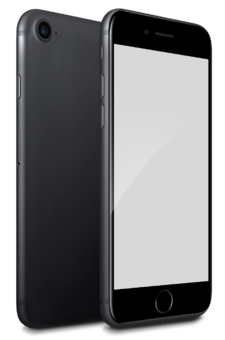 Front And Rear View Gray Iphone 7 Png Clipart PNG Images