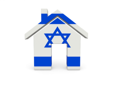 Israel Flag On Home Icon Clipart PNG Images