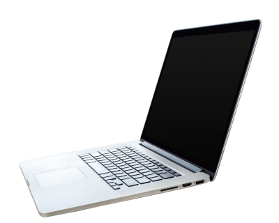 Side View Black And White Laptop Picture Free Download PNG Images
