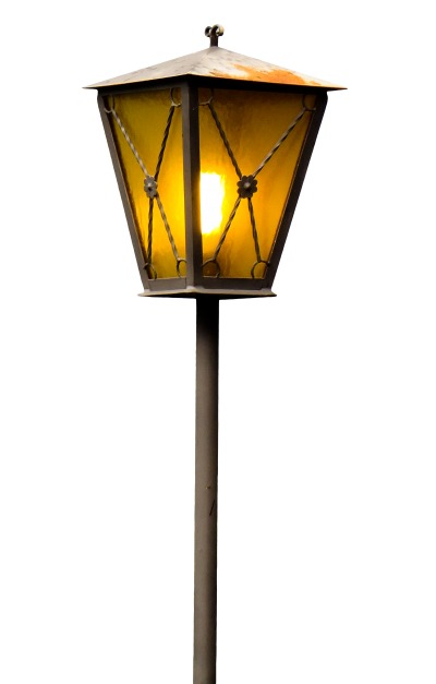 Long Yellow Light Street Lamp Pole HD Dowland Transparent, Street Light, Street Light Pole, Pole, Background, Wallpaper PNG Images