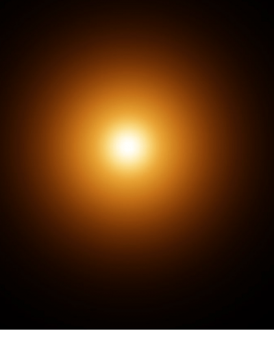 Bright Round Orange Light Transparent Image, Wonderful Light, Sparkling, Shimmering PNG Images