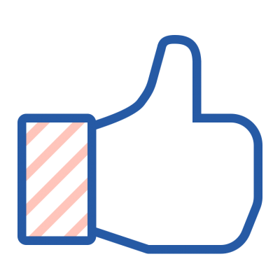 Striped Like Button icon, Online, Symbol, Contact, Line PNG Images