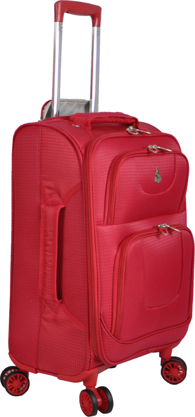 Wheeled Red Luggage Image PNG Images