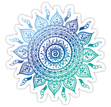 Blue, Doodle, Flower, Hindu, indian, Mandala, Yoga, Zen images PNG Images