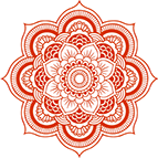 Red, Geometric, Whirl, Mandala, Flower, Pattern, Healing Mandala Tattoos Png PNG Images