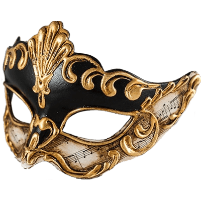 Gold Carnival Mask Transparent Png PNG Images