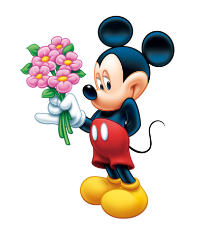 Flower Mickey Mouse Png Picture Wallpapers In Hand PNG Images