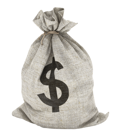 Premium Vector | Vector green background of money bag