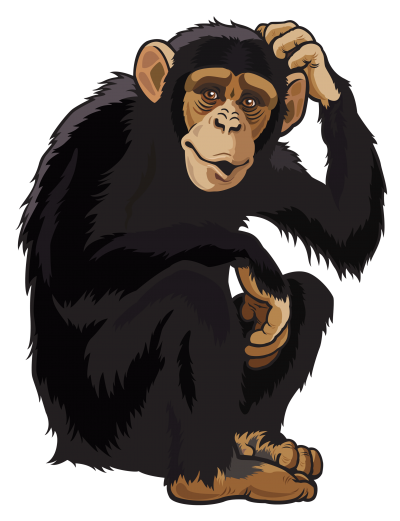 Black Chimp Monkey Clipart Png Images Free Download PNG Images