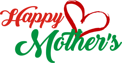 Red And Green Mothers Day Png Transparent PNG Images