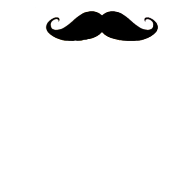 Curved Black Moustache PNG Images