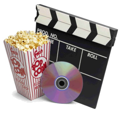 Popcorn And Real Dvd Movie Transparent Free PNG Images