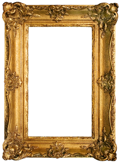  Rectangular Gold Plated Frame Transparent PNG Images