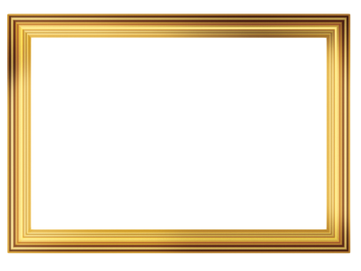 Gold Frame With Straight Lines PNG PNG Images