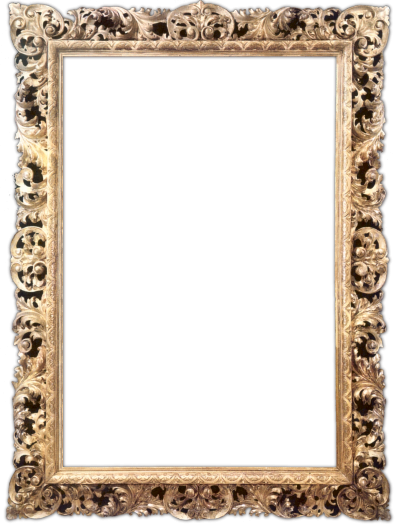 Gold Embroidered Frame HD Download PNG Images