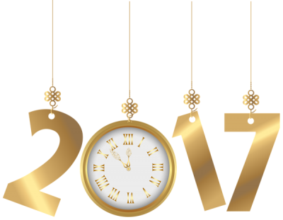 Clock, Schrift, 2017, Neujahr New Year 2017 Png PNG Images