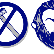 Blue No Shave Movember Mustache Pictures PNG Images