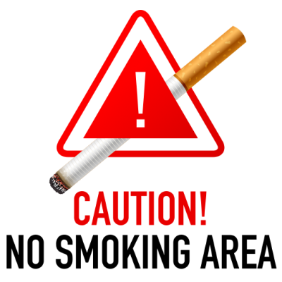 Caution No Smoking Area Symbol Png PNG Images