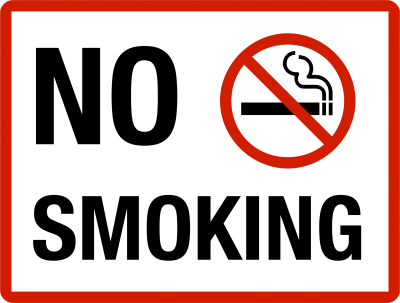 No Smoking Icon And Text PNG Images