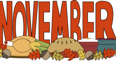 November With Turkey Foods Png PNG Images
