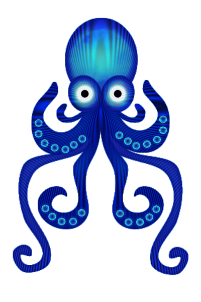 Blue Octopus Transparent Background PNG Images