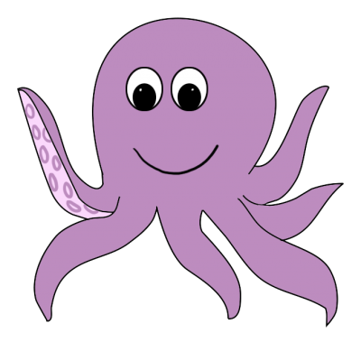 Purple Cute Octopus Transparent Png PNG Images