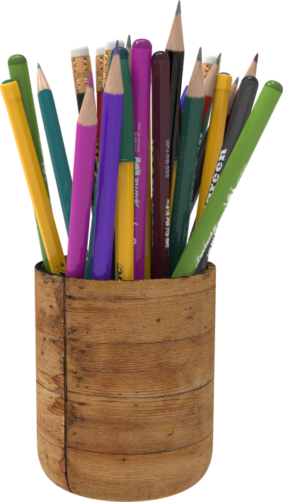 Pencil Holder With Pens Png Hd PNG Images