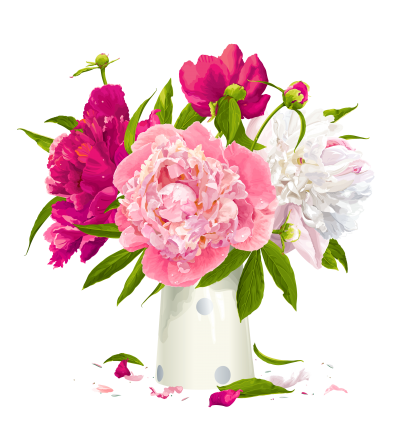 Vase Peony Free Transparent Png PNG Images