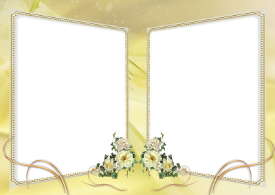 Beautiful Wedding Marriage Themed Photo Frame Transparent Background PNG Images