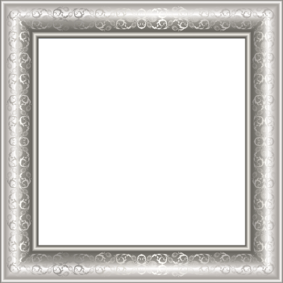 Silver Transparent Png Photo Frame With Ornaments PNG Images