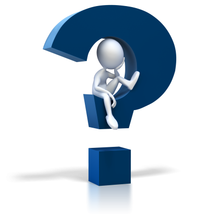 Question Mark With Thinking 3d Man Png PNG Images