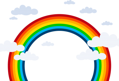 Rainbow Cut Out Png PNG Images