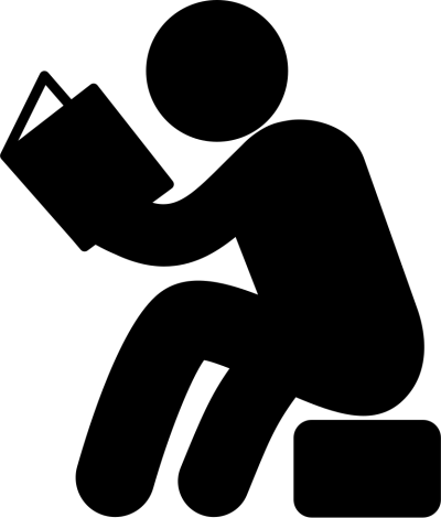 Black Drawing, Man, Reading Png Hd, Book, PNG Images
