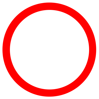 Classic Border Red Circle Free Png PNG Images