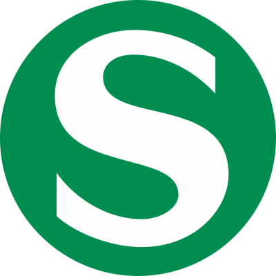 S Letter Green Logo icon PNG Images